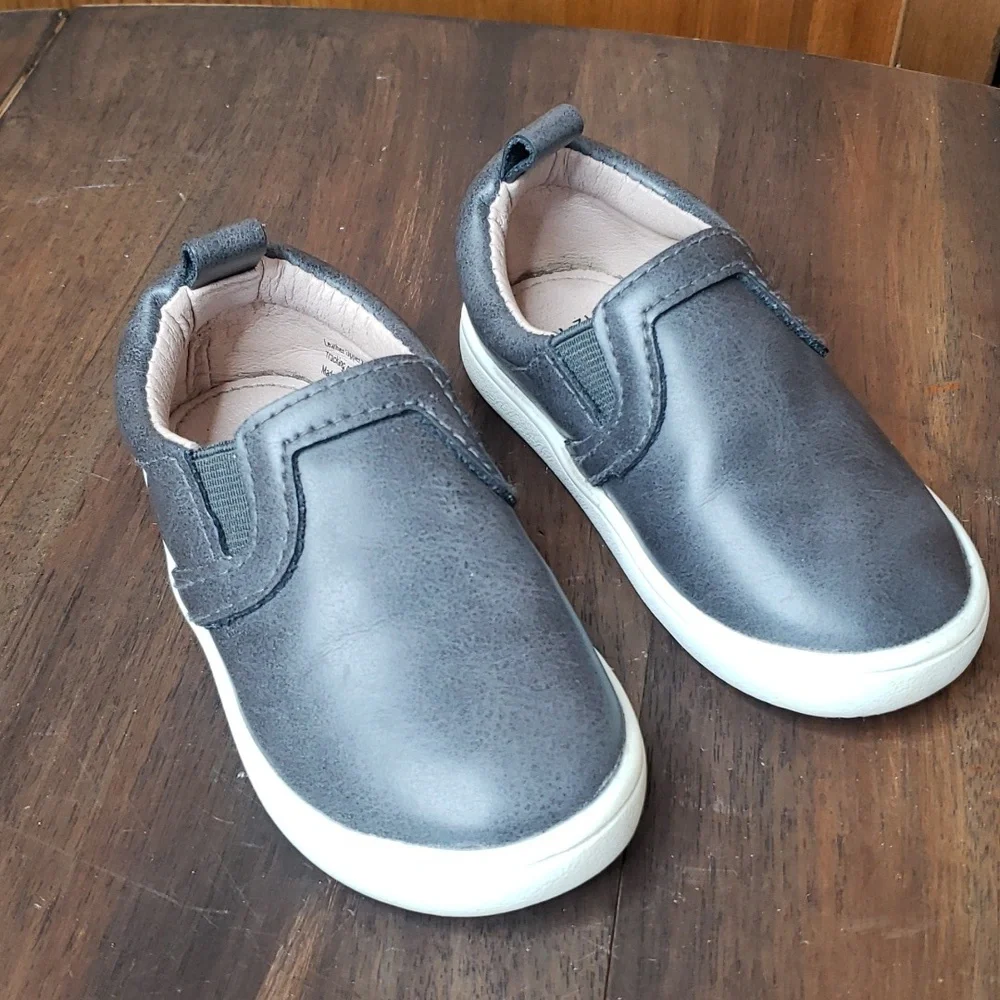 Monkey Feet Leather Loafer Slip-On Shoe Sz 12-18M